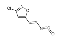(E)-3-chloro-5-(2-isocyanatovinyl)isoxazole Structure