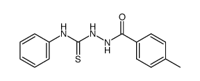 1-(p-methylbenzoyl)-4-phenyl-3-thiosemicarbazide结构式