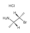 threo-2-amino-3-bromobutane hydrochloride Structure