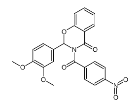 2-(3,4-dimethoxyphenyl)-3-(4-nitrobenzoyl)-2H-1,3-benzoxazin-4-one结构式