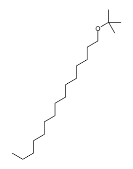 1-[(2-methylpropan-2-yl)oxy]pentadecane结构式