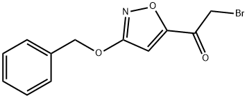 1-(3-(苄氧基)异恶唑-5-基)-2-溴乙酮结构式