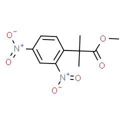 methyl 2-(2,4-dinitrophenyl)-2-methylpropanoate结构式