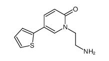 1-(2-aminoethyl)-5-(thiophen-2-yl)pyridin-2(1H)-one结构式