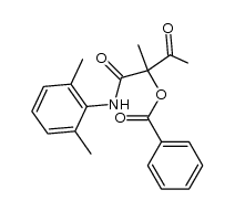 1-((2,6-dimethylphenyl)amino)-2-methyl-1,3-dioxobutan-2-yl benzoate Structure