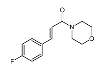 (E)-3-(4-fluorophenyl)-1-morpholin-4-ylprop-2-en-1-one结构式