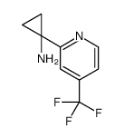 1-[4-(trifluoromethyl)pyridin-2-yl]cyclopropan-1-amine结构式