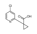 1-(4-chloropyridin-2-yl)cyclopropane-1-carboxylic acid结构式