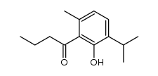 2-methyl-5-(2-propyl)-6-hydroxy-butyrophenone结构式