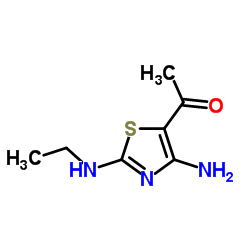 1-(4-AMINO-2-ETHYLAMINO-THIAZOL-5-YL)-ETHANONE Structure