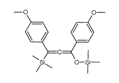 1,3-bis(4-methoxyphenyl)-3-trimethylsilyl-1-trimethylsilyloxy-1,2-propanediene结构式
