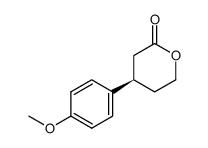 (4R)-(-)-4-(4-methoxyphenyl)tetrahydro-2H-pyran-2-one结构式