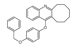 12-(4-phenylmethoxyphenoxy)-6,7,8,9,10,11-hexahydrocycloocta[b]quinoline结构式