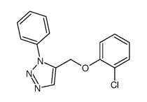 5-[(2-chlorophenoxy)methyl]-1-phenyltriazole结构式