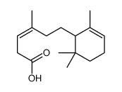 4-methyl-6-(2,6,6-trimethylcyclohex-2-en-1-yl)hex-3-enoic acid Structure