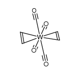 trans-bis(η2-ethene)tetracarbonyltungsten(0)结构式