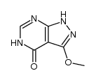 3-methoxy-1H-pyrazolo[3,4-d]pyrimidin-4(5H)-one结构式
