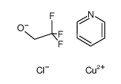 (chloro)(2,2,2-trifluoroethoxy)(pyridine)copper(II)结构式