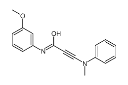 N-(3-methoxyphenyl)-3-(N-methylanilino)prop-2-ynamide结构式
