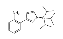 2-(1-(triisopropylsilyl)-1H-pyrrol-3-yl)aniline结构式