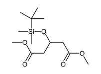 dimethyl 3-[tert-butyl(dimethyl)silyl]oxypentanedioate Structure