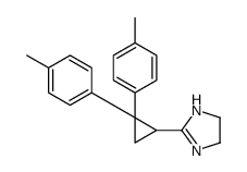 2-[2,2-bis(4-methylphenyl)cyclopropyl]-4,5-dihydro-1H-imidazole结构式