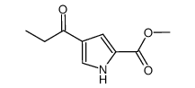 1H-Pyrrole-2-carboxylic acid, 4-(1-oxopropyl)-, Methyl ester structure