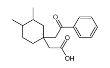 2-(3,4-dimethyl-1-phenacylcyclohexyl)acetic acid结构式