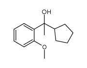 1-cyclopentyl-1-(2'-methoxyphenyl)ethan-1-ol结构式