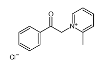 1-PHENACYL-2-METHYLPYRIDINIUMCHLORIDE结构式