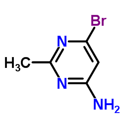 6-溴-2-甲基嘧啶-4-胺结构式