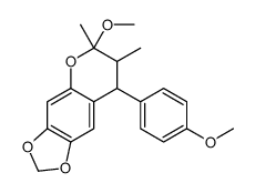 6-methoxy-8-(4-methoxyphenyl)-6,7-dimethyl-7,8-dihydro-[1,3]dioxolo[4,5-g]chromene Structure