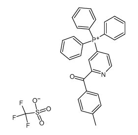 (2-(4-Methylbenzoyl)-4-pyridyl)triphenylphosphonium-trifluormethansulfonat结构式