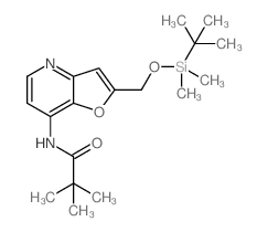 N-(2-((叔丁基二甲基甲硅烷基氧基)甲基)-呋喃并[3,2-b]吡啶-7-基)三甲基乙酰胺图片