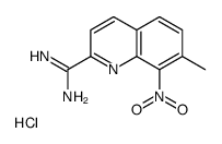 7-methyl-8-nitroquinoline-2-carboximidamide,hydrochloride Structure