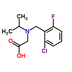 N-(2-Chloro-6-fluorobenzyl)-N-isopropylglycine Structure