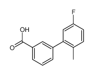 3-(5-fluoro-2-methylphenyl)benzoic acid结构式