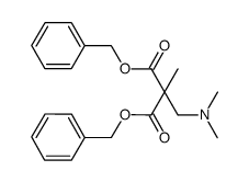 dibenzyl 2-((dimethylamino)methyl)-2-methylmalonate Structure