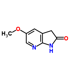 5-Methoxy-1,3-dihydro-2H-pyrrolo[2,3-b]pyridin-2-one结构式