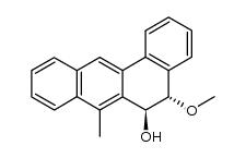 (5S,6S)-5-methoxy-7-methyl-5,6-dihydrotetraphen-6-ol结构式