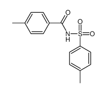 4-METHYL-N-(4-METHYL-BENZOYL)-BENZENESULFONAMIDE structure