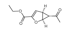 6-acetyl-3-ethoxycarbonyl-2-oxabicyclo[3.1.0]hex-3-ene结构式