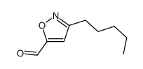 5-Isoxazolecarboxaldehyde,3-pentyl-(9CI) structure