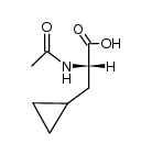 (S)-2-acetamido-3-cyclopropylpropanoic acid结构式