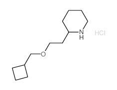 2-[2-(Cyclobutylmethoxy)ethyl]piperidine hydrochloride Structure