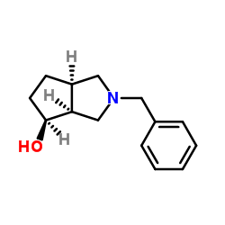 (3aS,4S,6aR)-2-Benzyloctahydrocyclopenta[c]pyrrol-4-ol Structure