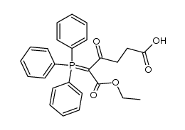 6-ethoxy-4,6-dioxo-5-(triphenylphosphoranylidene)hexanoic acid结构式