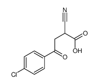 4-(4-chlorophenyl)-2-cyano-4-oxobutanoic acid Structure
