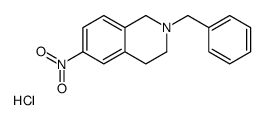 2-Benzyl-6-nitro-1,2,3,4-tetrahydroisoquinoline hydrochloride结构式