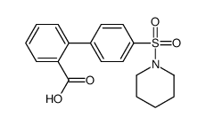 2-(4-piperidin-1-ylsulfonylphenyl)benzoic acid结构式